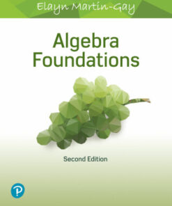 Algebra Foundations: Prealgebra, Introductory Algebra & Intermediate Algebra 2nd Edition - Original PDF