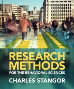 Research Methods for the Behavioral Sciences 5th Edition - Original PDF