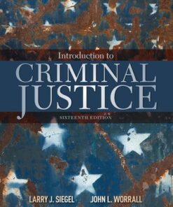 Introduction to Criminal Justice 16th Edition - Original PDF