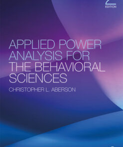 Applied Power Analysis for the Behavioral Sciences 2nd Edition - Original PDF