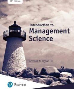 Introduction to Management Science 13th Edition - Original PDF