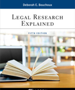Legal Research Explained 5th Edition - Original PDF