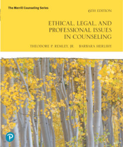 Ethical, Legal, and Professional Issues in Counseling 6th Edition - Original PDF