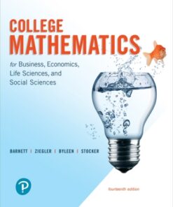 College Mathematics for Business, Economics, Life Sciences, and Social Sciences 14th Edition - Original PDF
