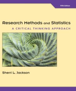 Research Methods and Statistics: A Critical Thinking Approach 5th Edition - Original PDF