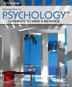 Introduction to Psychology: Gateways to Mind and Behavior 16th Edition - Original PDF