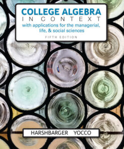 College Algebra in Context 5th Edition - Original PDF