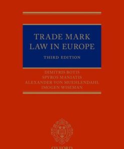 Trade Mark Law in Europe 3rd Edition - Original PDF