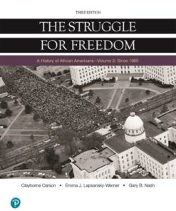 The Struggle for Freedom, Volume 2, Since 1865 3rd Edition  - Original PDF