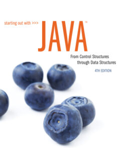 Starting Out with Java: From Control Structures through Data Structures 4th Edition - Original PDF