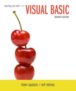 Starting Out with Visual Basic 7th edition - Original PDF