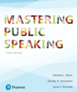 Mastering Public Speaking 10th Edition - Original PDF
