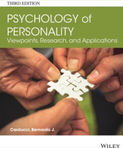 Psychology of Personality - Viewpoints, Research, and Applications 3rd Edition - Original PDF