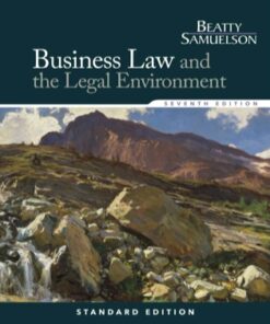 Business Law and the Legal Environment, Standard Edition 7th Edition - Original PDF