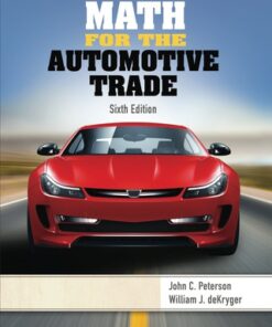 Math for the Automotive Trade 6th Edition - Original PDF