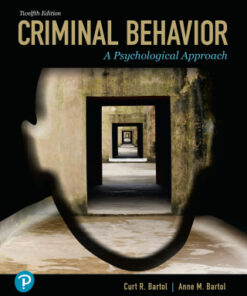 Criminal Behavior: A Psychological Approach 12th Edition - Original PDF