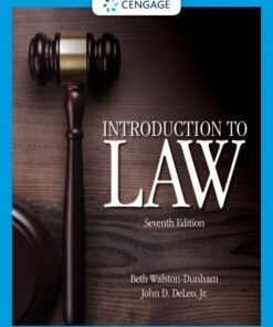 Introduction to Law 7th Edition - Original PDF