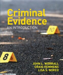 Criminal Evidence: An Introduction 3rd Edition - Original PDF