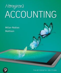 Horngren's Accounting, The Managerial Chapters 13th Edition - Original PDF