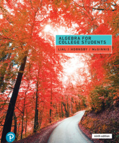 Algebra for College Students 9th Edition - Original PDF