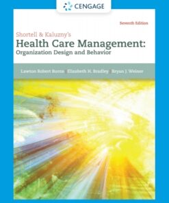 Shortell & Kaluzny's Health Care Management 7th Edition - Original PDF