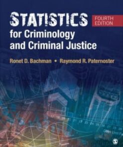 Statistics for Criminology and Criminal Justice 4th edition - Original PDF