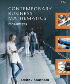 Contemporary Business Mathematics for Colleges 17th Edition - Original PDF