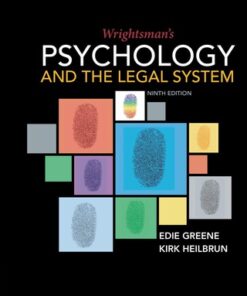 Wrightsman's Psychology and the Legal System 9th Edition - Original PDF