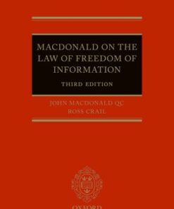 Macdonald on the Law of Freedom of Information 3rd Edition - Original PDF