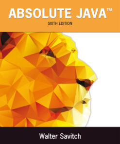 Absolute Java 6th Edition - Original PDF