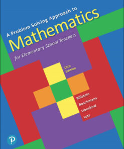 A Problem Solving Approach to Mathematics for Elementary School Teachers 13th Edition - Original PDF