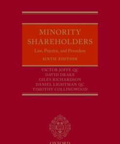 Minority Shareholders: Law, Practice, and Procedure 6th Edition - Original PDF
