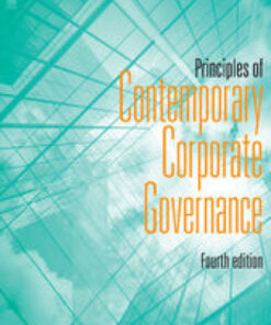 Principles of Contemporary Corporate Governance 4th Edition - Original PDF
