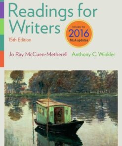 Readings for Writers, 2016 MLA Update 15th Edition - Original PDF
