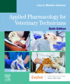 Applied Pharmacology for Veterinary Technicians 6th Edition - Original PDF