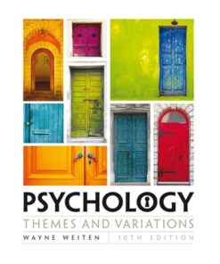 Psychology: Themes and Variations 10th Edition - Original PDF
