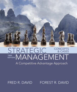 Strategic Management: A Competitive Advantage Approach, Concepts and Cases 16th Edition - Original PDF