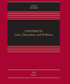 Contracts: Cases, Discussion and Problems 5th Edition - Original PDF