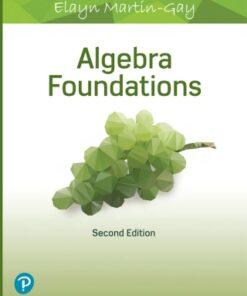 Algebra Foundations: Prealgebra, Introductory Algebra & Intermediate Algebra 2nd Edition - Original PDF