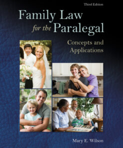 Family Law for the Paralegal: Concepts and Applications 3rd Edition - Original PDF