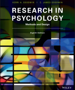 Research in Psychology: Methods and Design 8th Edition - Original PDF