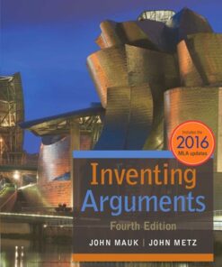 Inventing Arguments, 2016 MLA Update 4th Edition - Original PDF