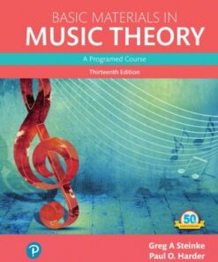 Basic Materials in Music Theory: A Programmed Approach 13th Edition - Original PDF