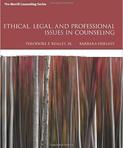 Ethical, Legal, and Professional Issues in Counseling 5th edition - Original PDF