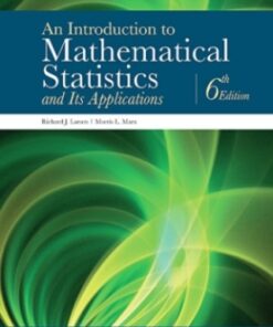 An Introduction to Mathematical Statistics and Its Applications 6th Edition - Original PDF