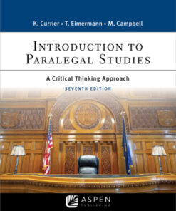 Introduction to Paralegal Studies: A Critical Thinking Approach 7th Edition - Original PDF