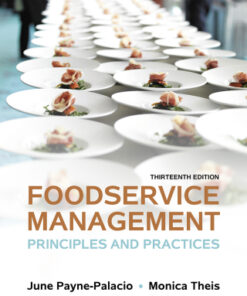 Foodservice Management: Principles and Practices 13th Edition - Original PDF