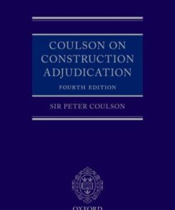 Coulson on Construction Adjudication 4th Edition - Original PDF