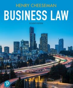 Business Law 11th Edition by Henry R. Cheeseman - Original PDF