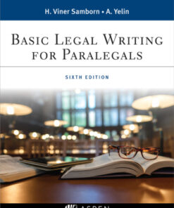 Basic Legal Writing for Paralegals 6th Edition - Original PDF